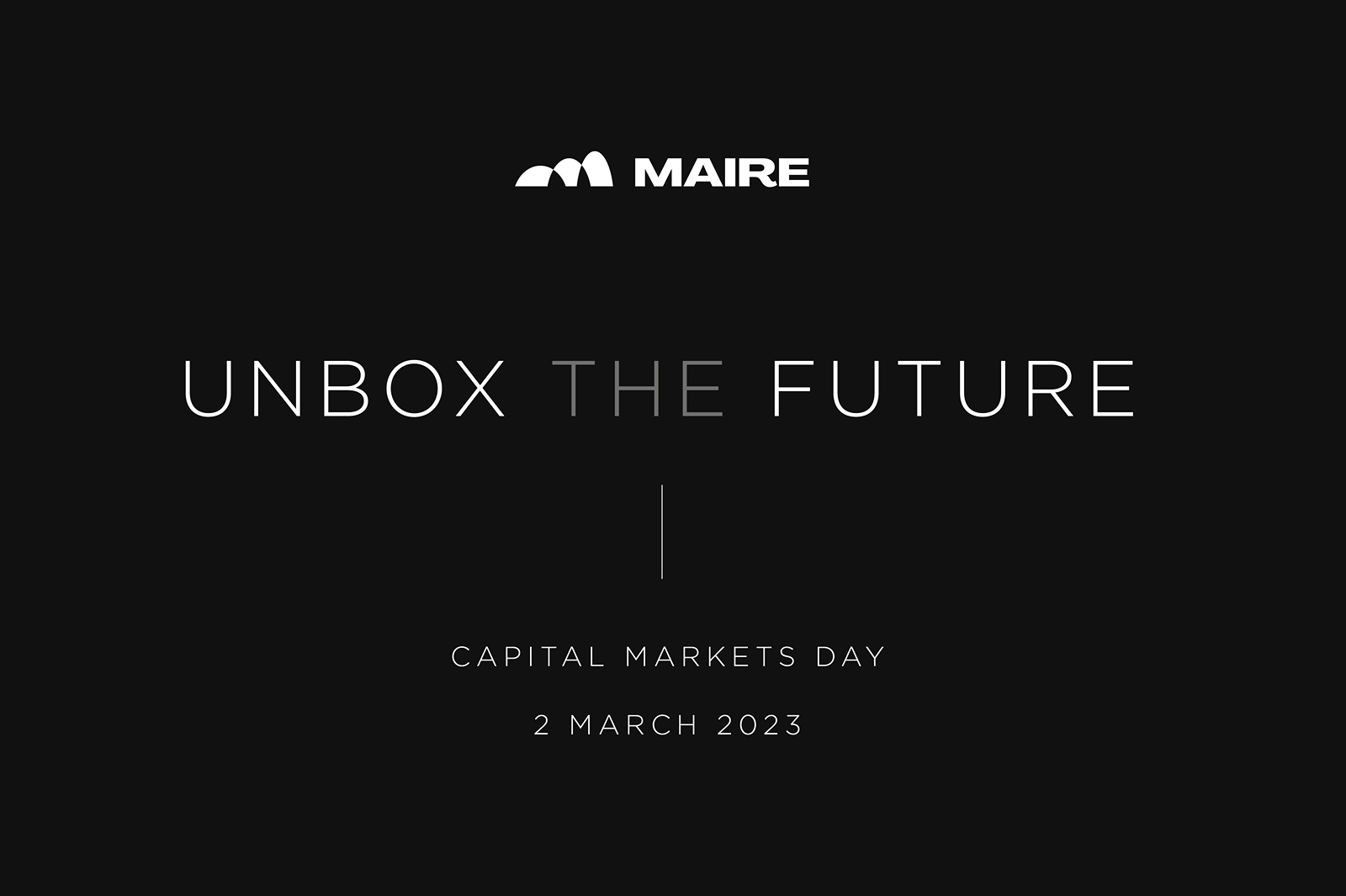 Maire Tecnimont announces its 2023-2032 Strategic Plan "Unbox the Future"
